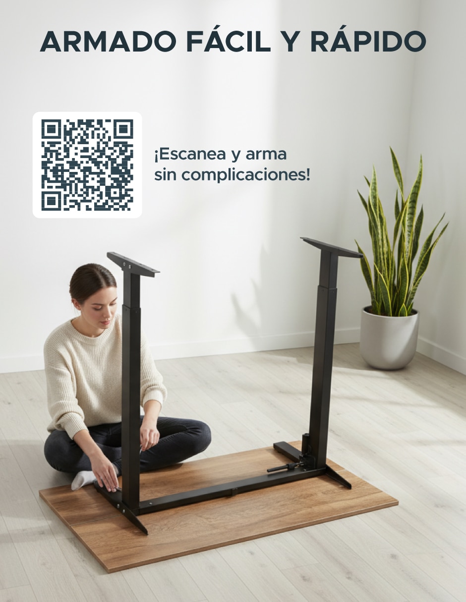 Escritorio armable de madera 7